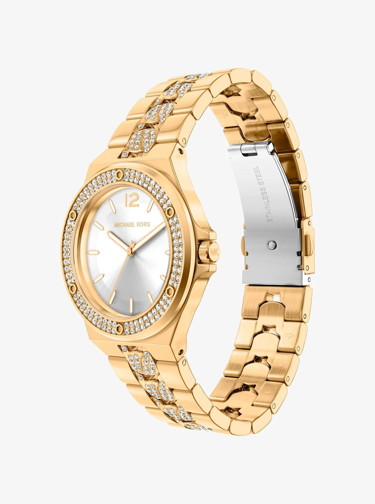 Lennox Pavé Gold-Tone Watch
