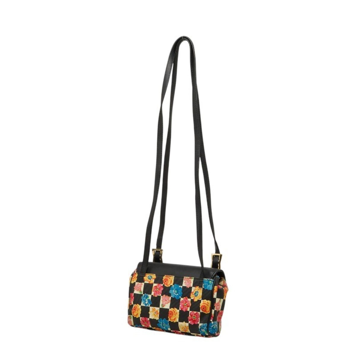 Versace  Nylon Leather Shoulder Bag (Pre-Owned)