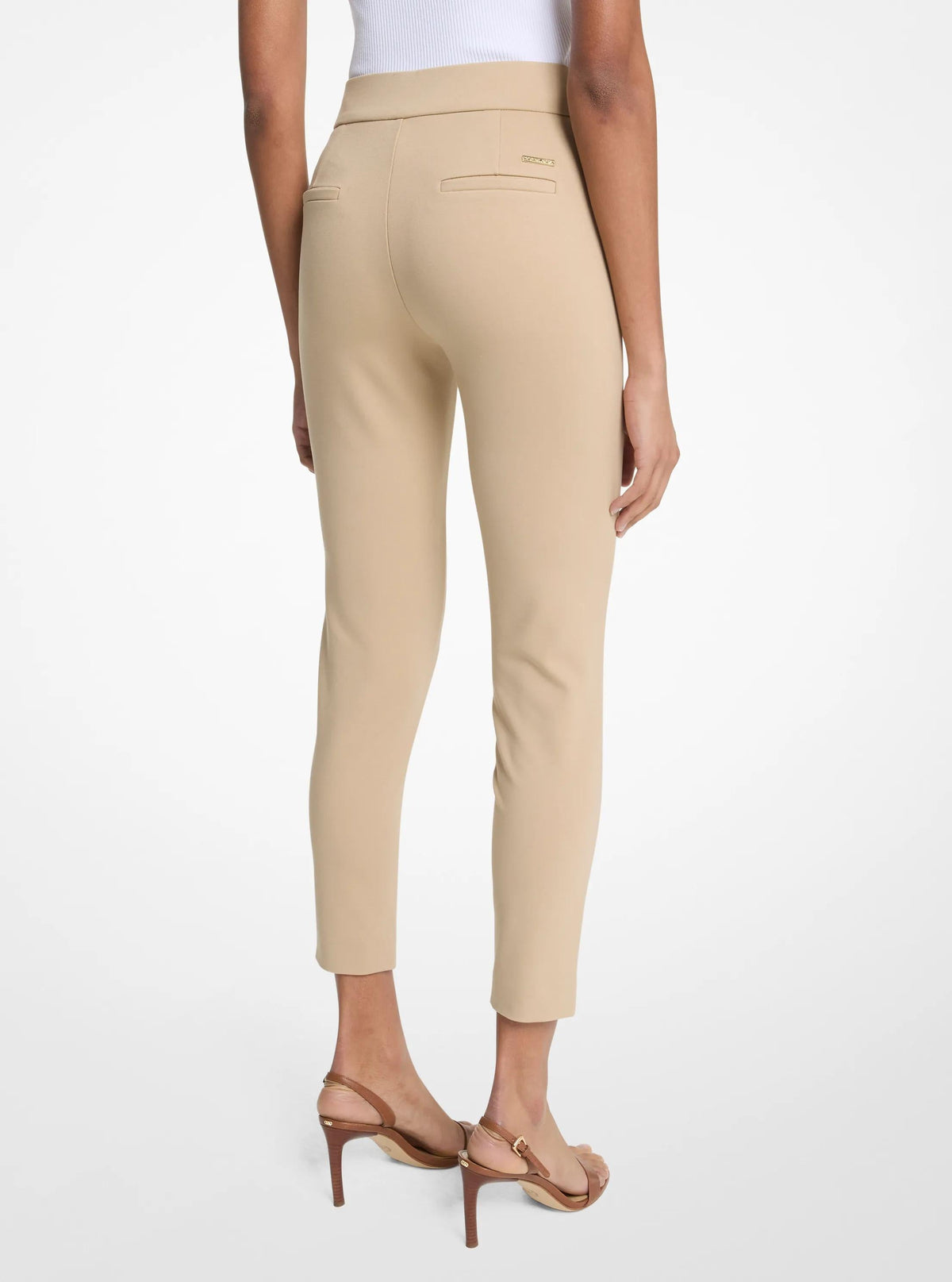 Viscose Blend Zip Pants