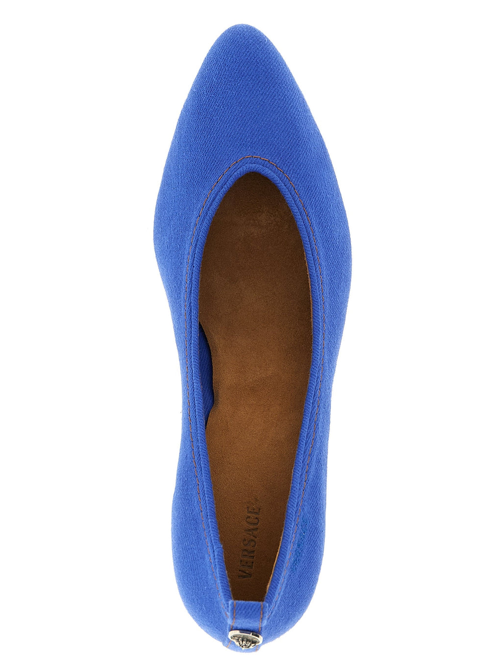 Versace Cotton Mid Heel Women's Pumps