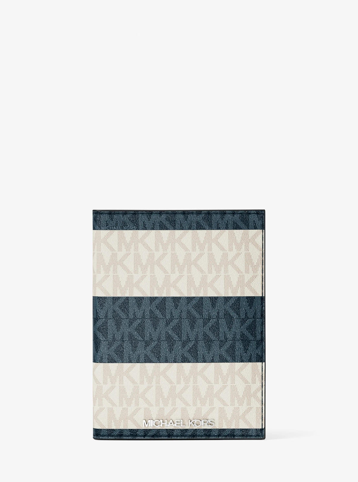 Jet Set Travel Medium Striped Signature Logo Passport Case
