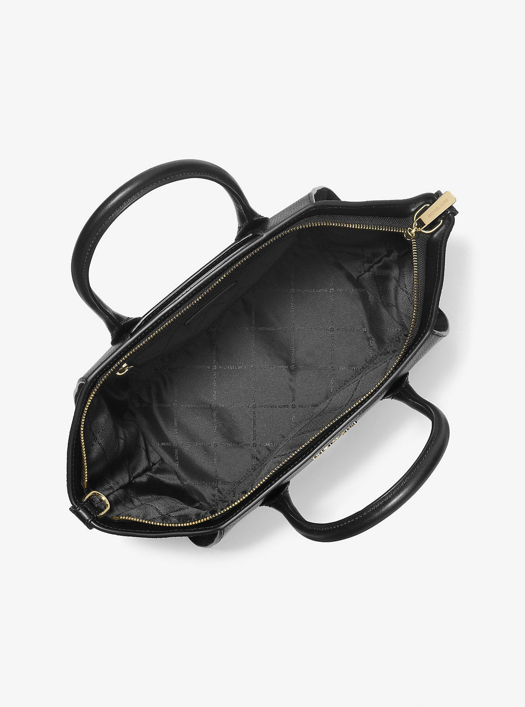 Avril Large Leather and Suede Satchel