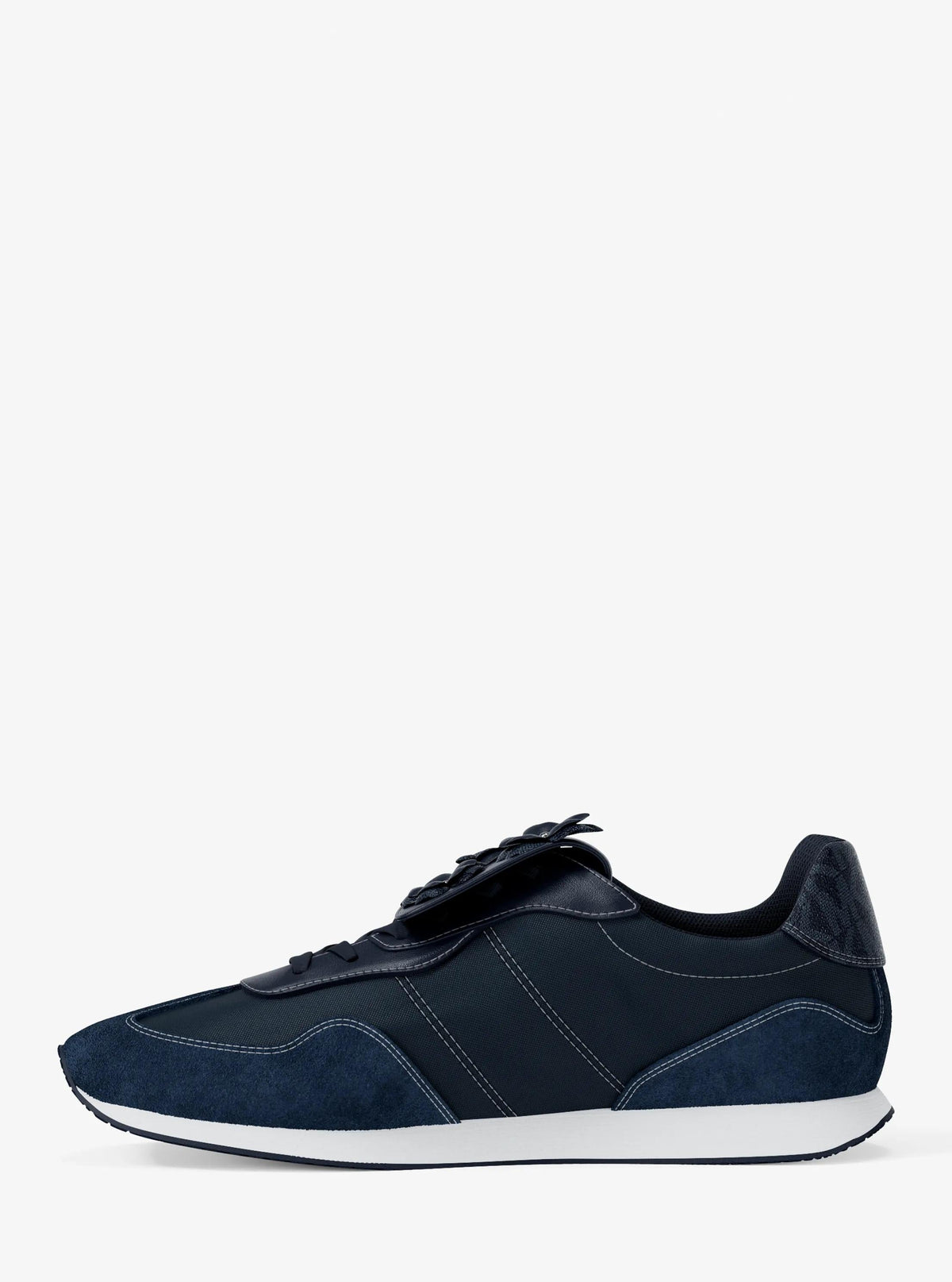 Essex Embellished Mixed-Media Trainer