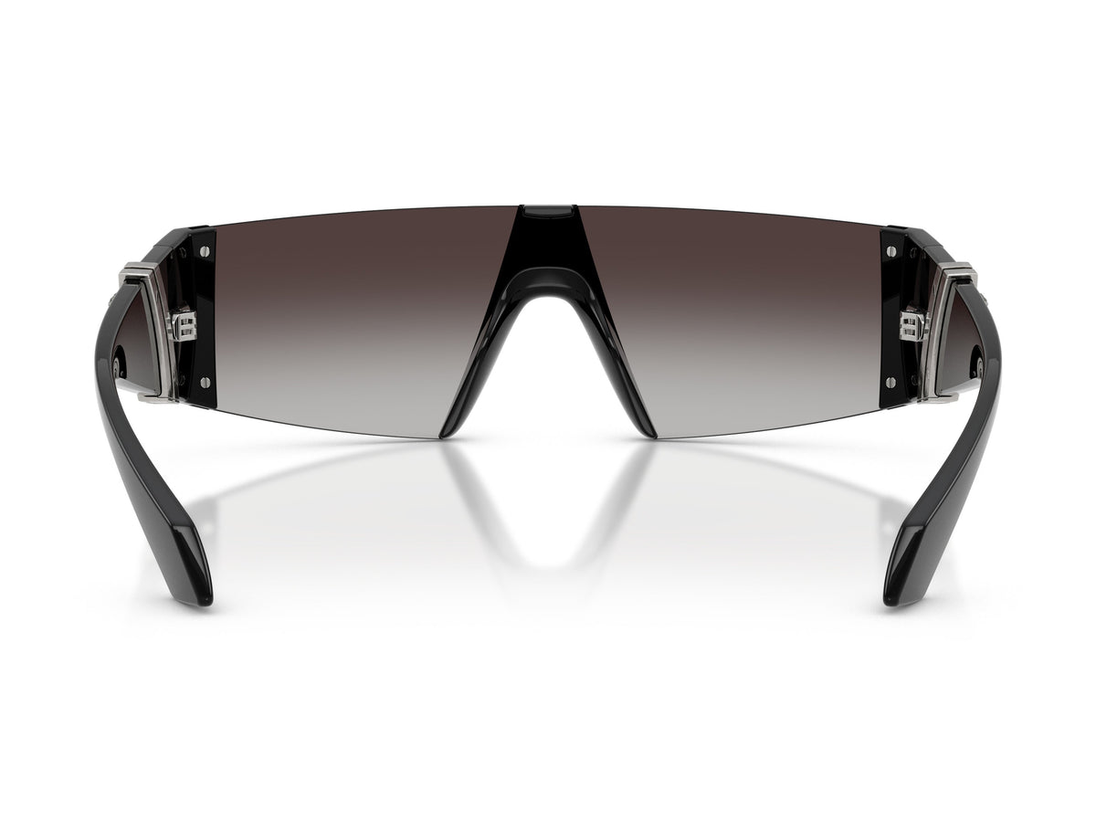 0ve4516 Gradient Metal Oversized Shield Sunglasses