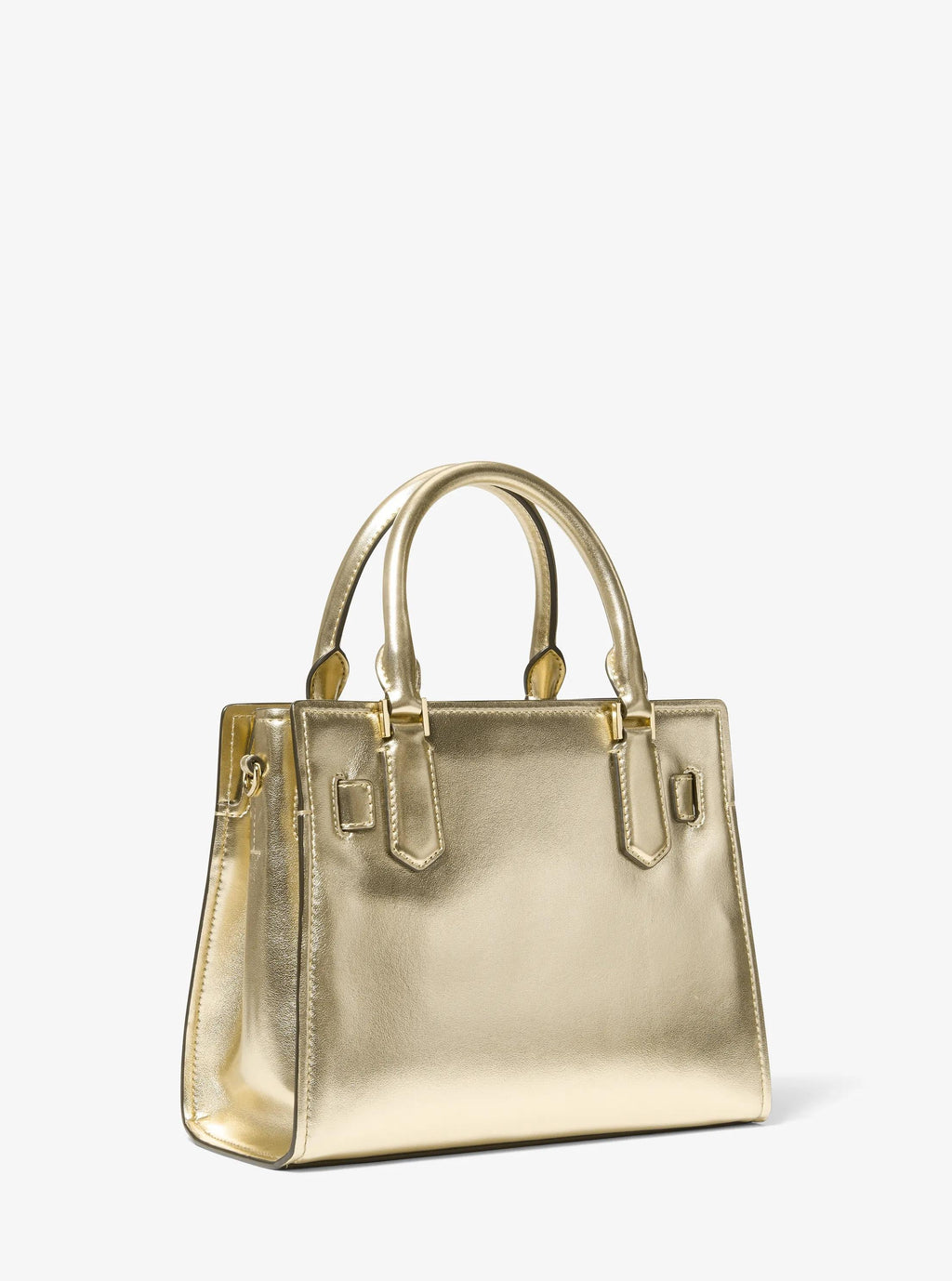 Landon Small Metallic and Signature Logo Satchel