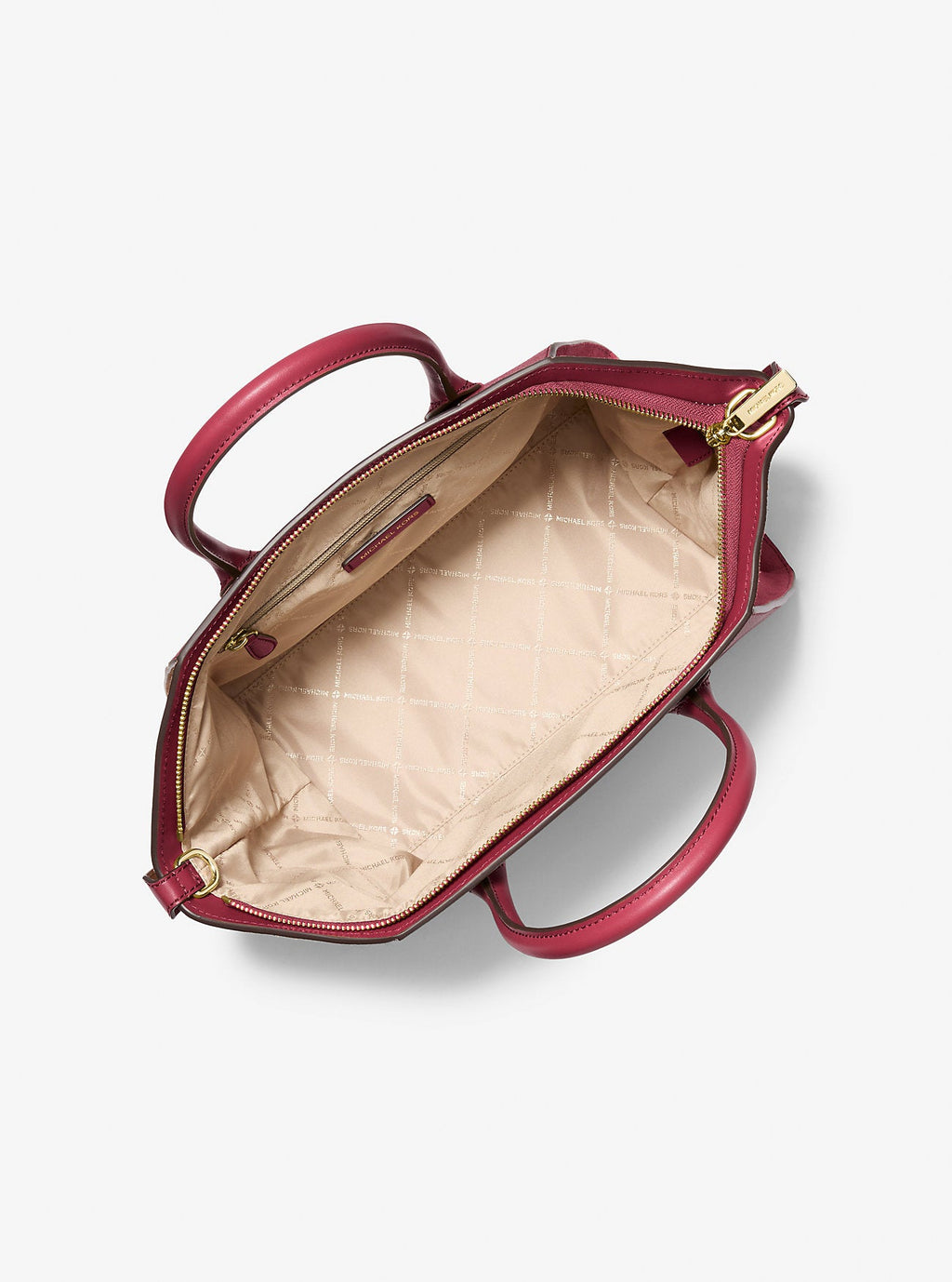 Avril Large Leather and Suede Satchel