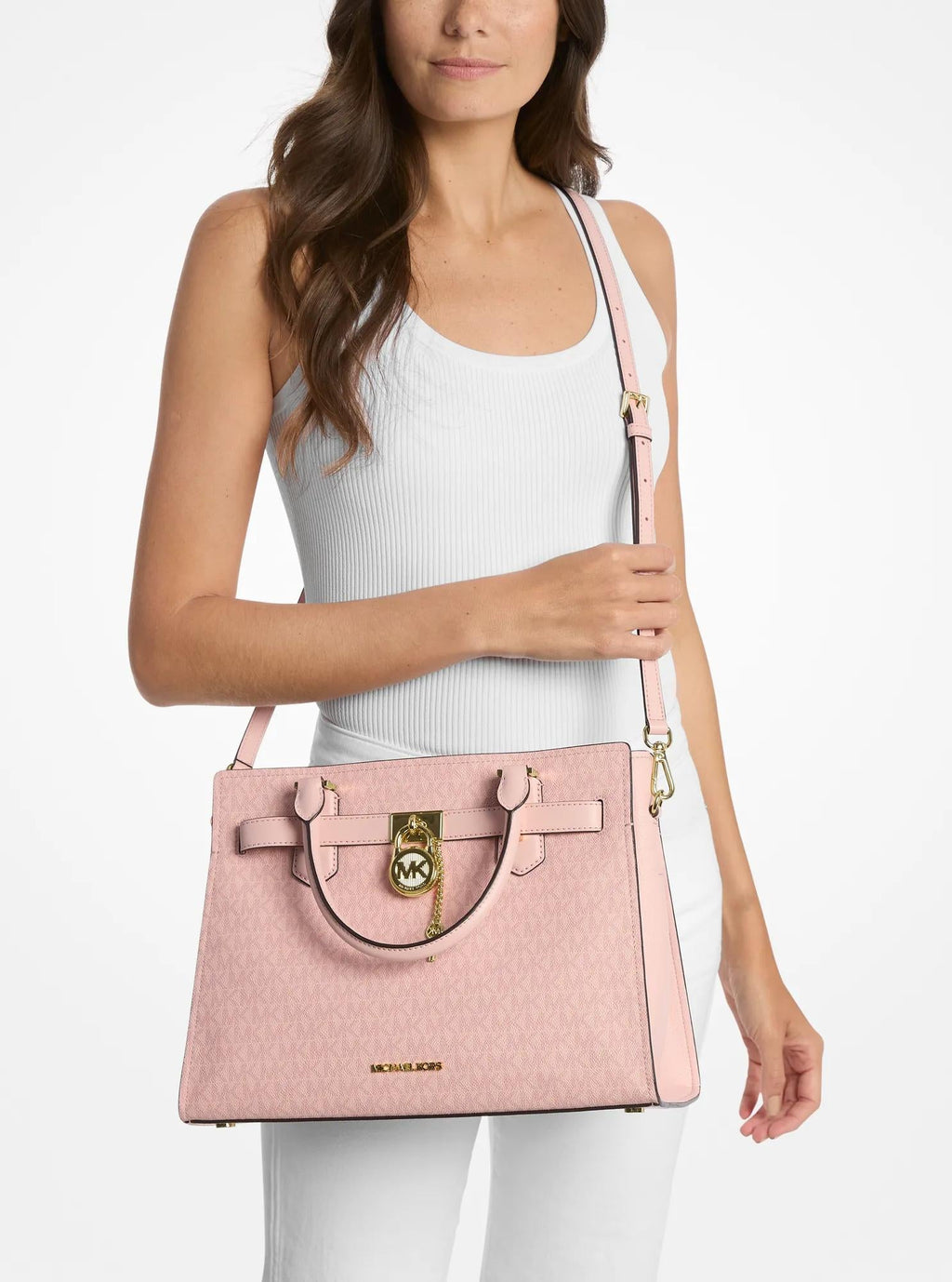 Hamilton Medium Signature Logo Satchel