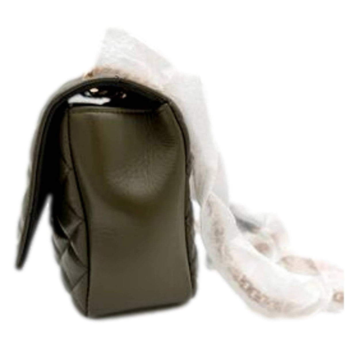 Women's La Medusa Quilted Lambskin Chain Strap Crossbody Bag In Olive Green