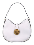 Small Hobo Curved Medusa Leather Shoulder Bag