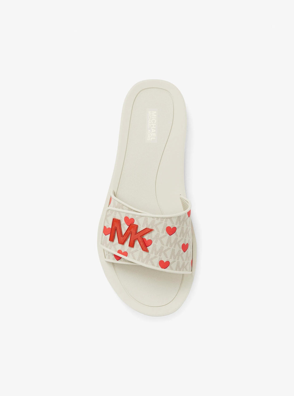 Michael Kors Outlet Palmer Signature Logo Slide Sandal