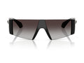 0ve4516 Gradient Metal Oversized Shield Sunglasses