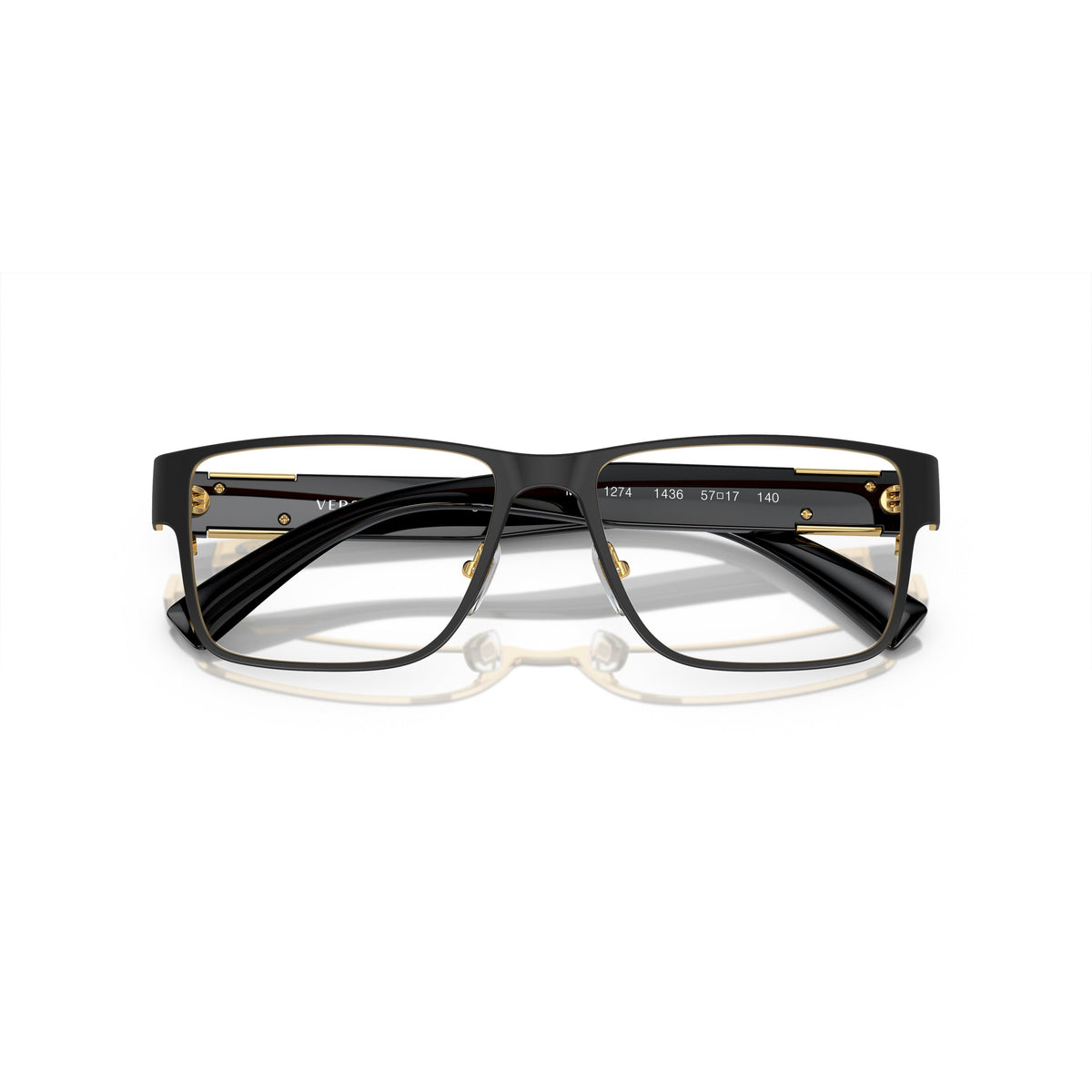 0ve1274 Rectangular Black Eyeglasses