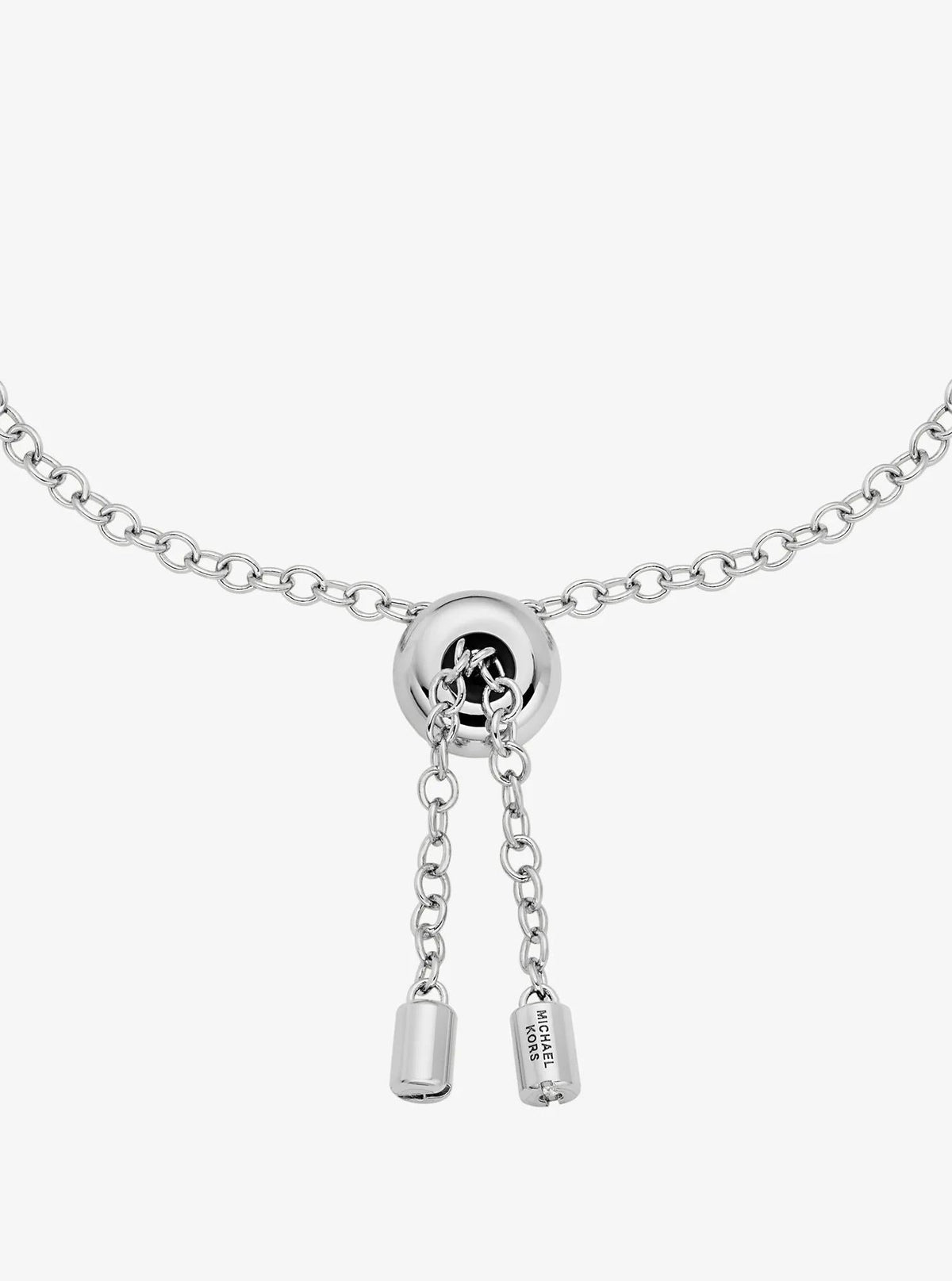 Logo & Cubic Zirconia Slider Bracelet