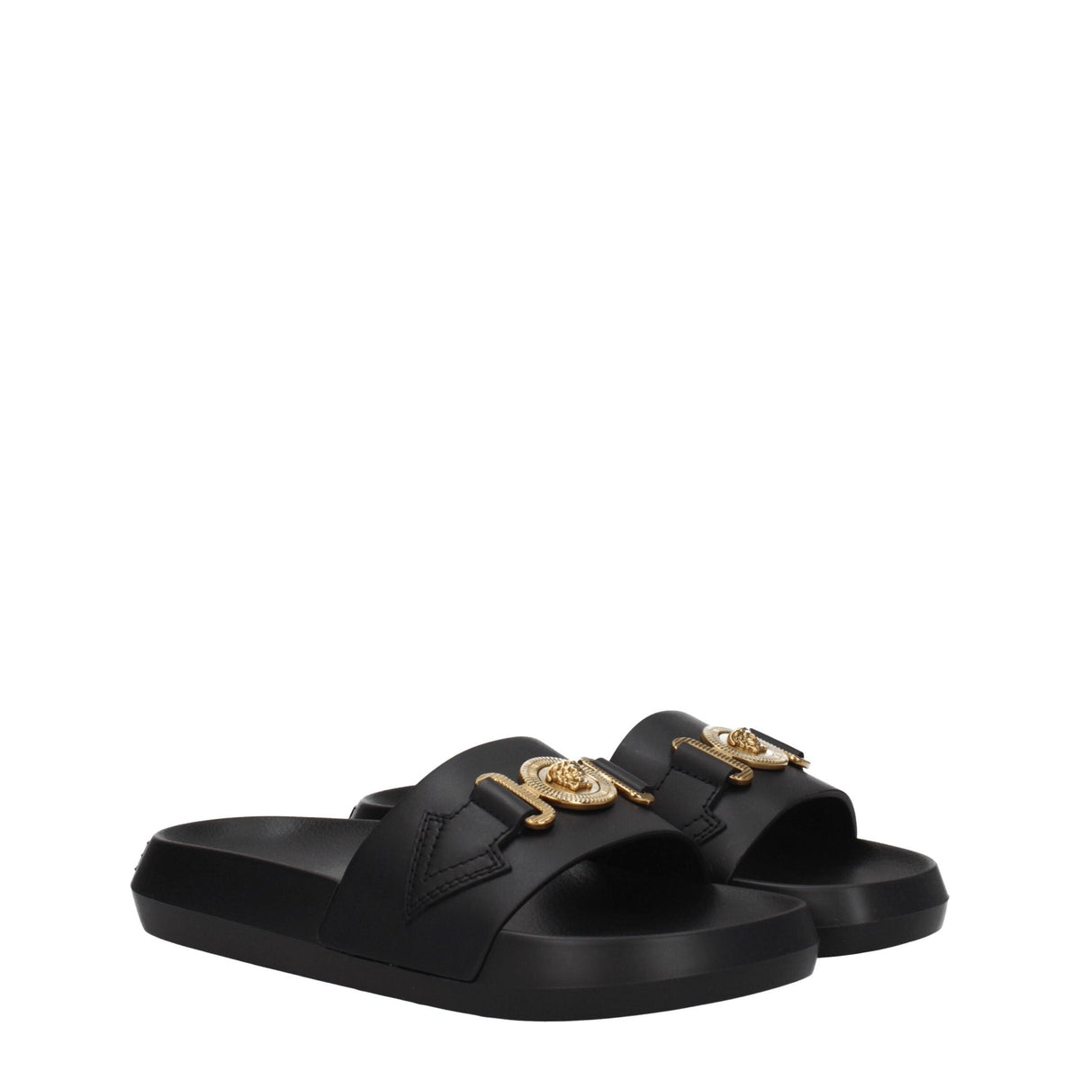 Versace Leather Women's Slippers