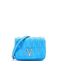 Virtus Chain Flap Shoulder Bag Quilted Leather Mini