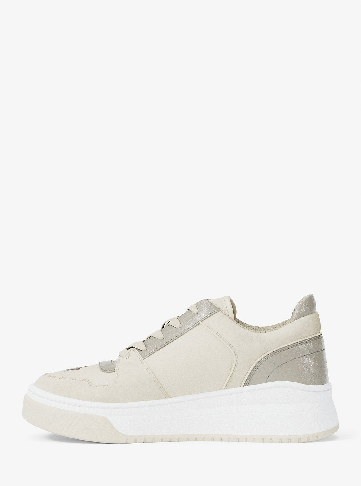 Lexi Embellished Mixed-Media Sneaker