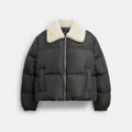 Coach Outlet Puffer With Shearling Collar