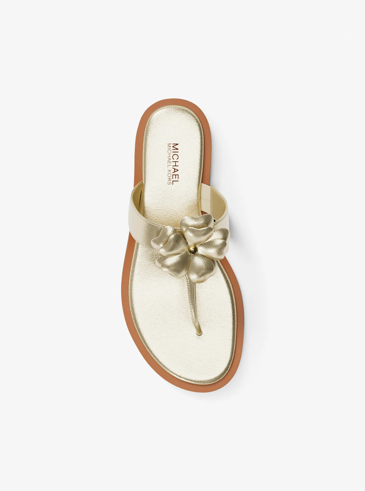 Callie Embellished Metallic Thong Sandal