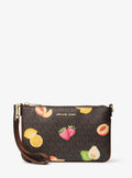 Jet Set Travel Small Printed Signature Logo Wristlet