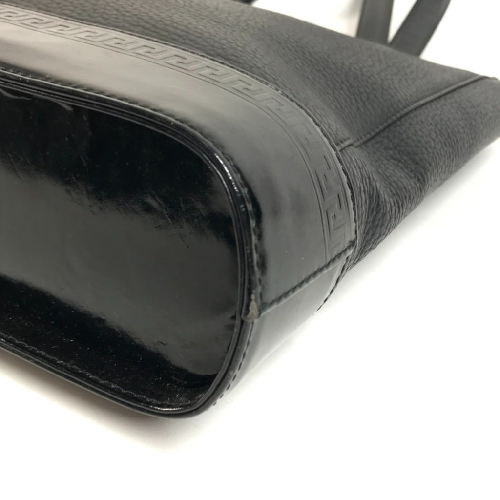 Versace Leather Shoulder Bag Tote Bag (Pre-Owned)