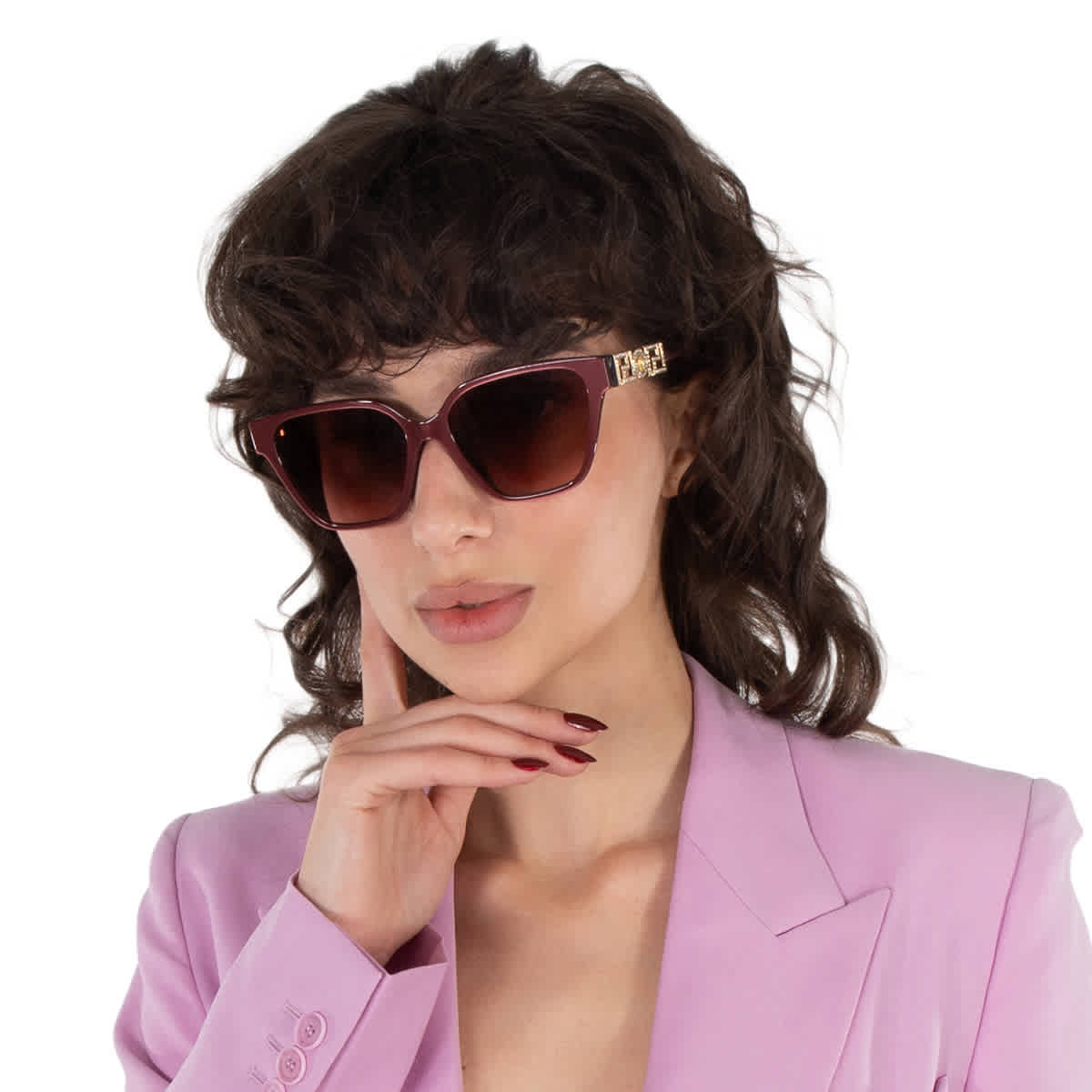 Versace Pink Gradient Butterfly Ladies Sunglasses VE4471BF 54755M 56