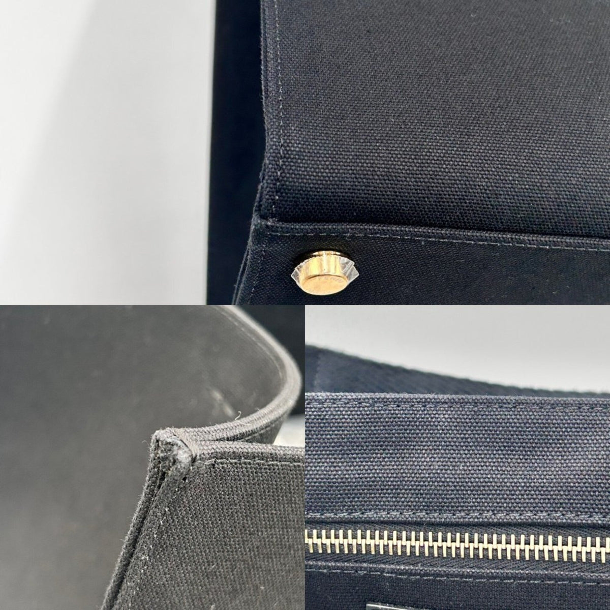 Versace gold Canvas Handbag Tote Bag (Pre-Owned)