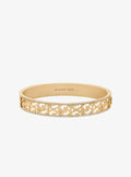 Pavé Perforated Logo Bangle