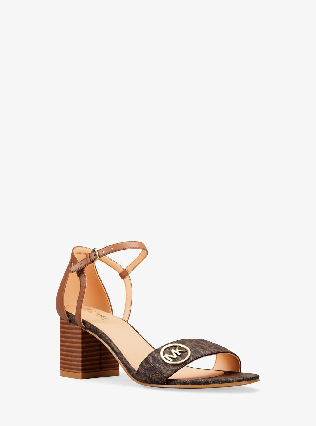 Hannah Signature Logo Block Heel Sandal