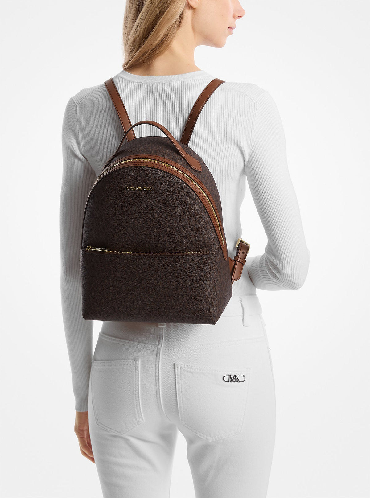 Michael Kors Outlet Sheila Medium Logo Backpack