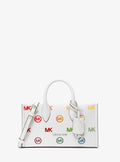Mirella Small Rainbow Logo Embossed Convertible Crossbody Bag
