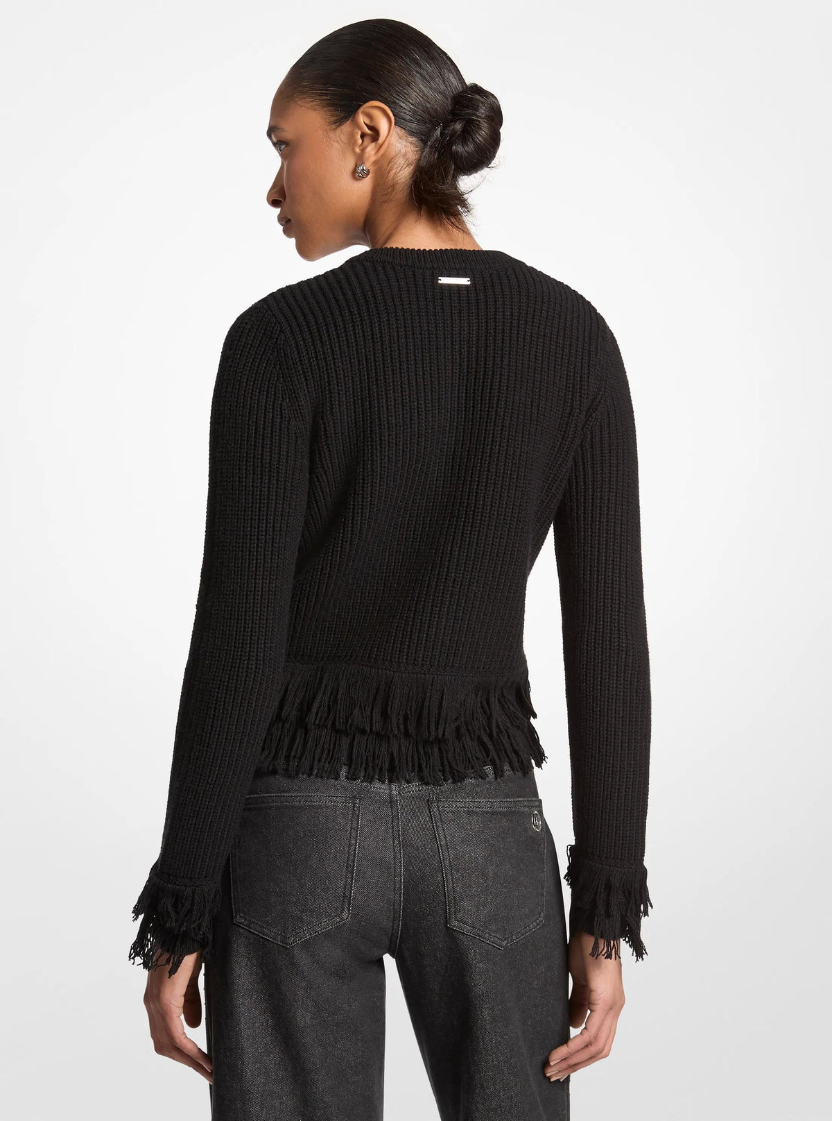 Knit Fringed Cardigan