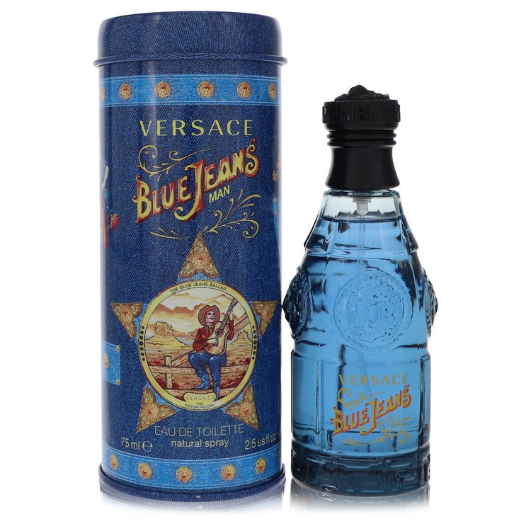 Blue Jeans by Versace Eau De Toilette Spray (New Packaging) 2.5 oz Men