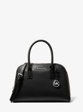 Ashton Medium Smooth And Plaid Wool Blend Satchel