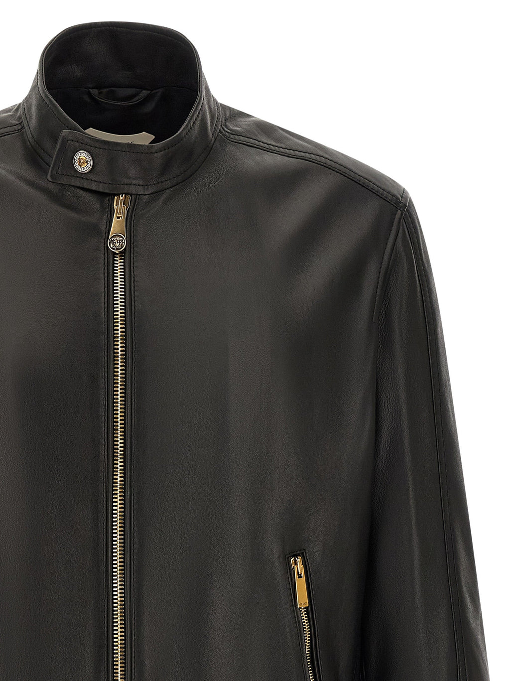Versace Lamb Leather Leather Men's Jacket