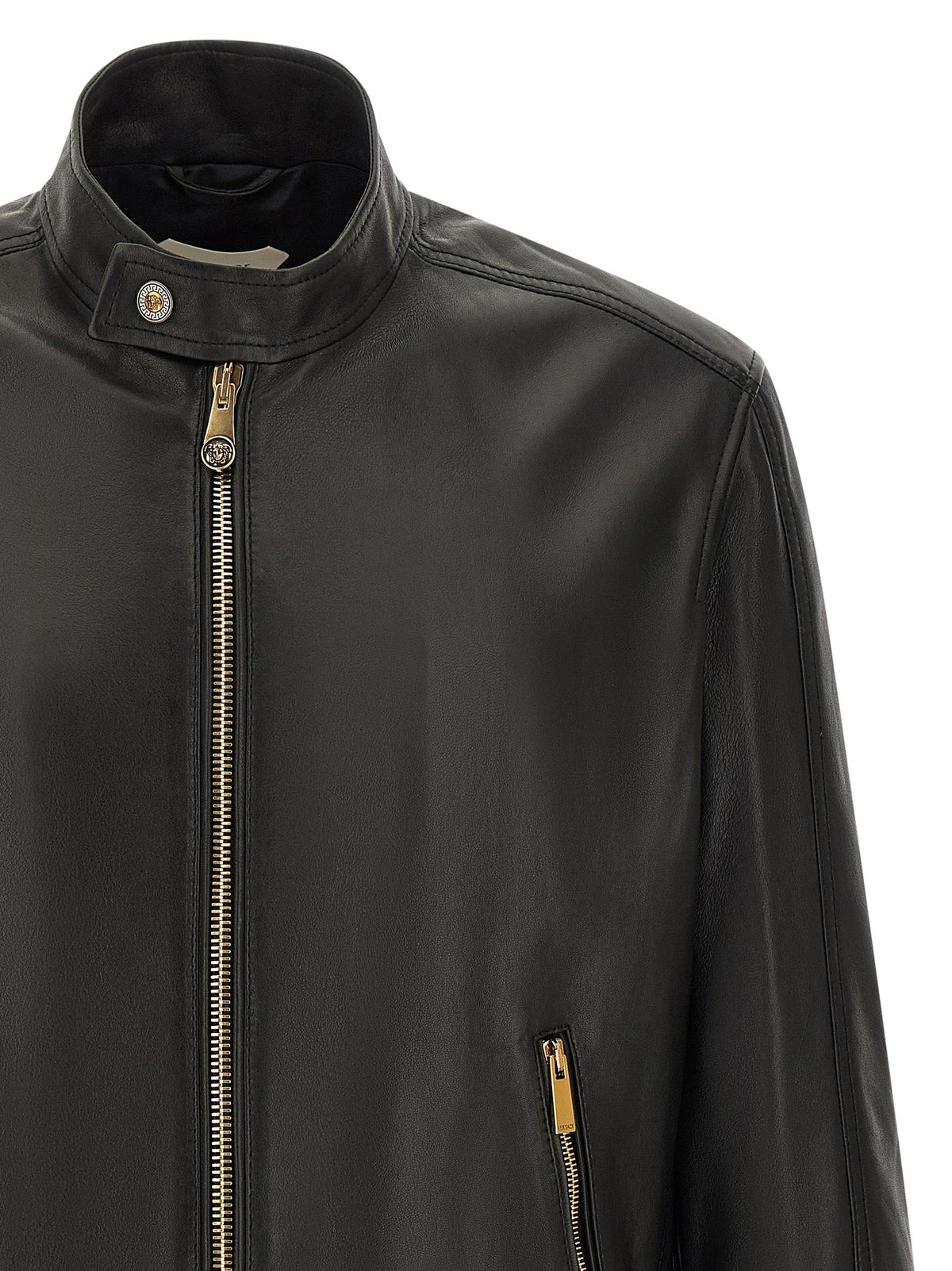 Versace Lamb Leather Leather Men's Jacket