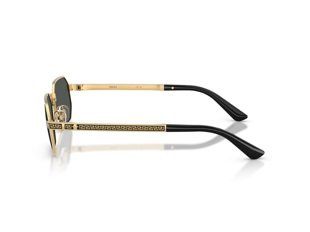 Gold 0ve2297 Metal Geometric Octagonal Sunglasses