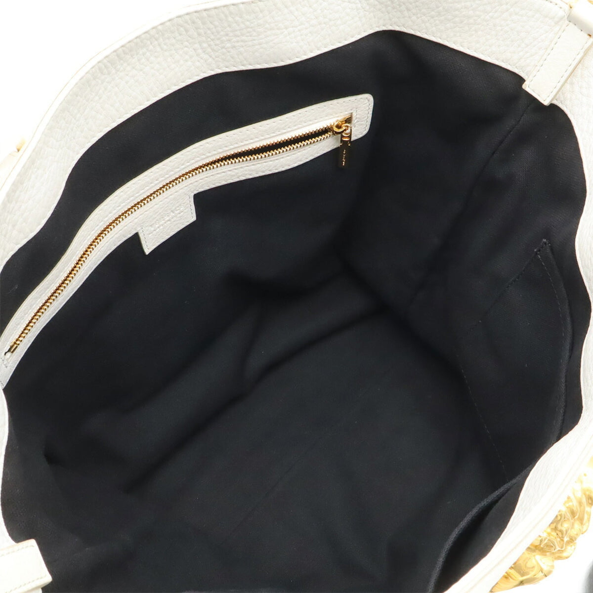 Versace Leather Shoulder Bag Tote Bag (Pre-Owned)