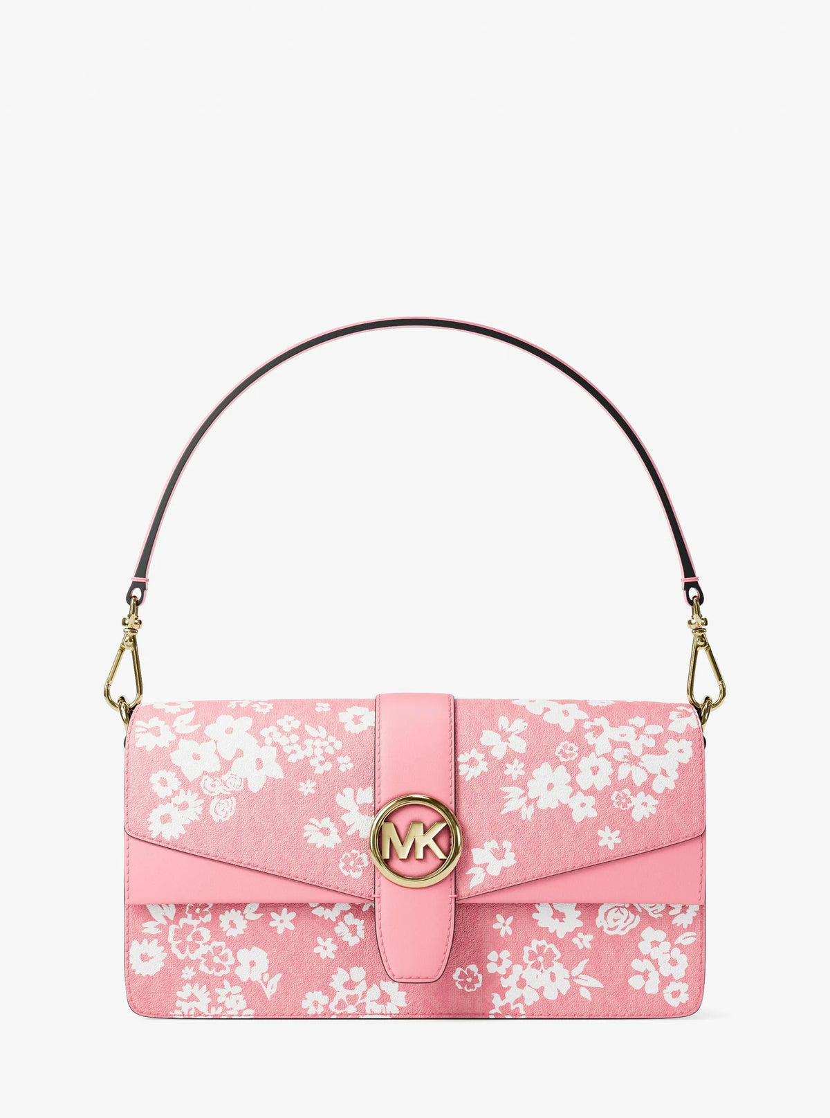 Greenwich Medium Printed Signature Logo Convertible Shoulder Bag