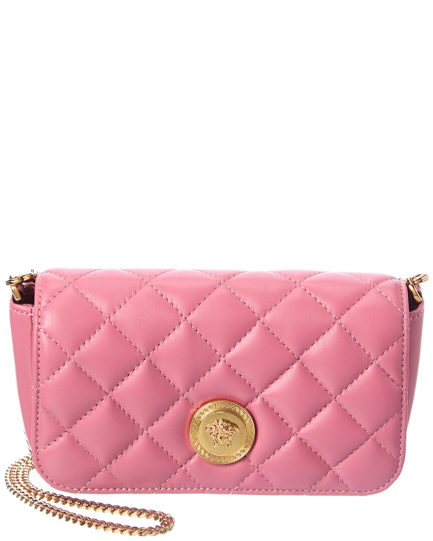 Versace Iconic Leather Wallet On Chain