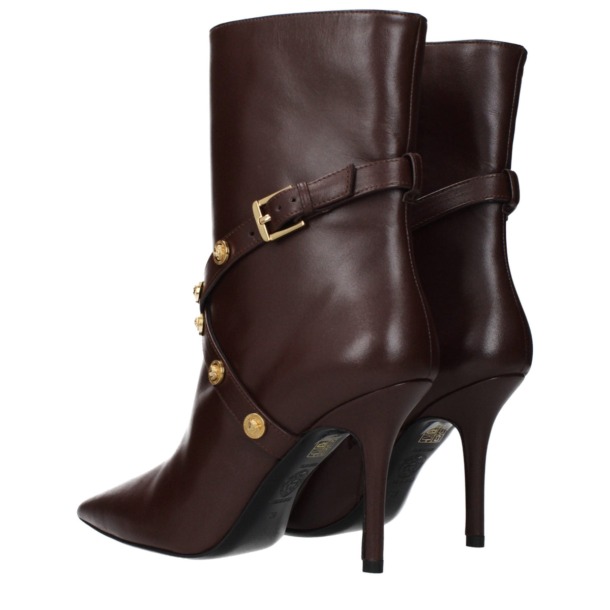 Versace Leather Ankle Women's Boots