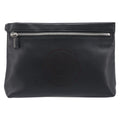 Versace Logo Medusa Wristlet Leather Leather Clutche & Pouche Bag (Pre-Owned)