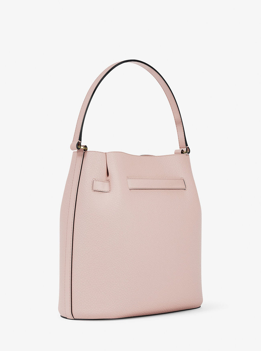 Carson Medium Pebbled Leather Convertible Bucket Crossbody Bag
