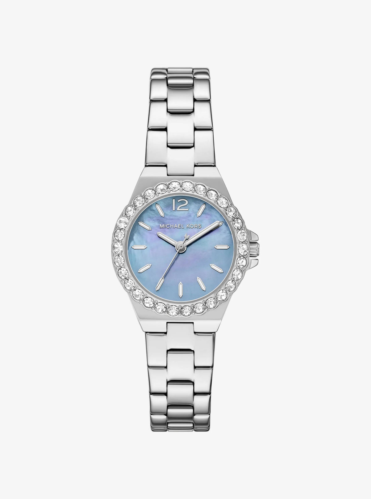Lennox Mini Pavé Silver-Tone Watch