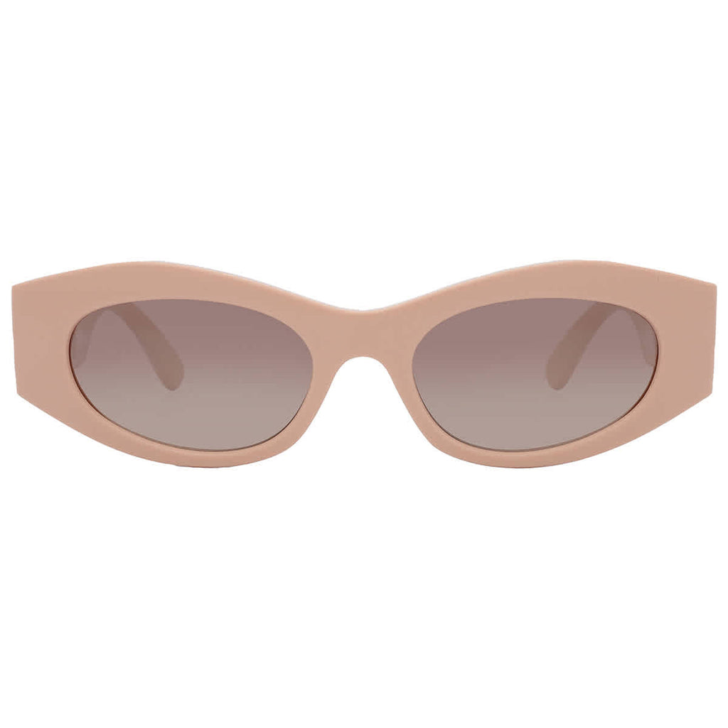 Versace Brown Gradient Grey Mirror Silver Cat Eye Ladies Sunglasses VE4480U 54946I 51