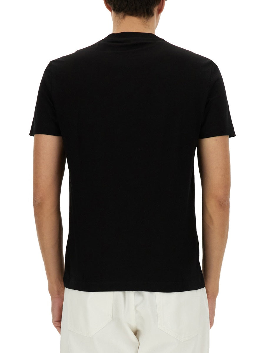 Black Jersey Graphic Cotton T-Shirt