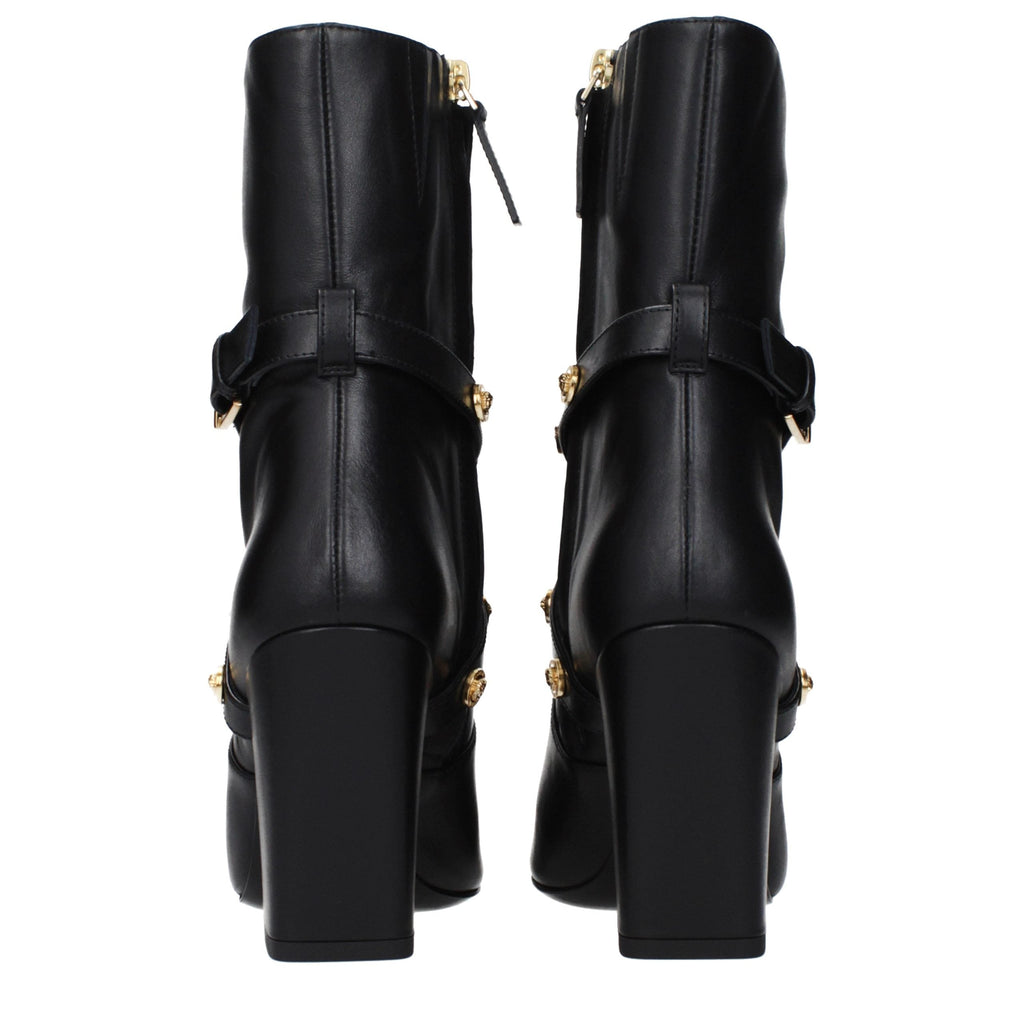 Versace Leather Ankle Women's Boots