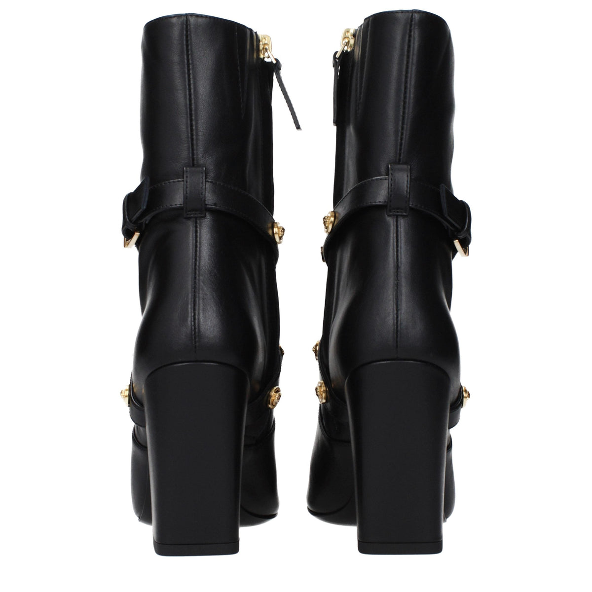 Versace Leather Ankle Women's Boots