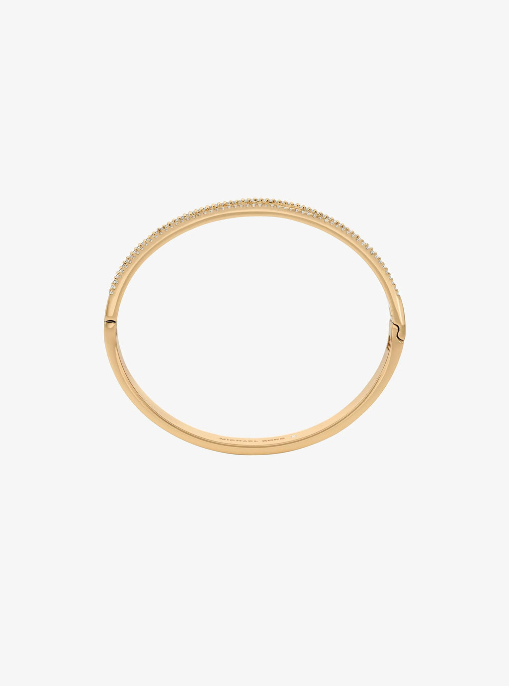 Pavé Perforated Logo Bangle