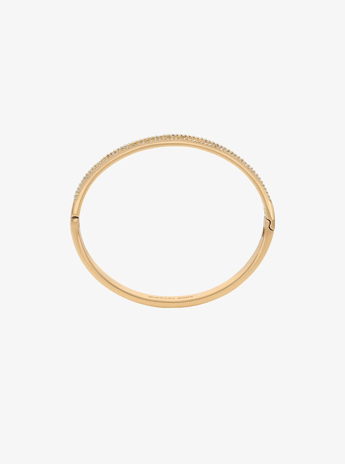 Pavé Perforated Logo Bangle