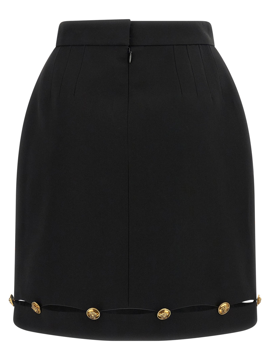 Versace Virgin Wool Long Women's Skirt